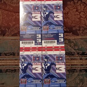 (4) Four 2006 World Series Game 3 Tickets St. Louis Cardinals Vs. Detroit Tigers